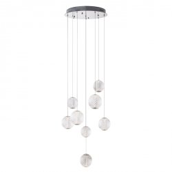Nowoczesna Lampa Wisząca Chrom Klosz Kula NOBILE P0481 MAXLIGHT