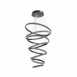 Lampa Wisząca LED Czarna Spiralna 3-Step Dimmer AZALEA SPIRAL AZ6774 Azzardo kaskadowa