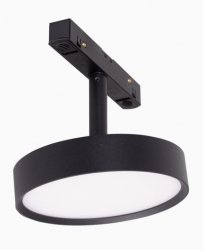  Reflektor do szynoprzewodu magnetycznego LED czarny minimalistyczny nowoczesny regulowany okrągły On-Off M0014N MAXLIGHT