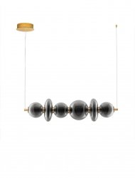 Elegancka Lampa Zwieszna Nad Stół z Ciemnego Szkła Luces Exclusivas MORROS LE44488