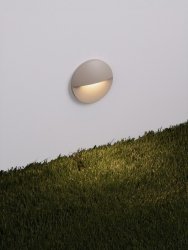 Oprawa wpuszczana schodowa LED beżowa okrągła minimalistyczna nowoczesna IP65 Luces Exclusivas