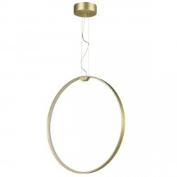 Złota lampa wisząca 60cm okrąg LED nowoczesna uniwersalna minimalistyczna aluminiowa ACIRCULO ST-10453P-D600A gold Step Into Design