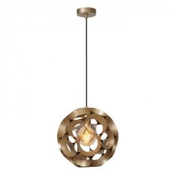 Nowoczesna Złota Lampa Wisząca Designerska Kula HANNELORE 10423/30/02 LUCIDE