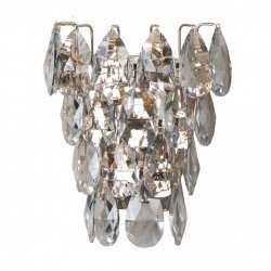 Złoty kryształowy kinkiet ścienny LED w stylu glamour BARLETTA AZ6906 Azzardo