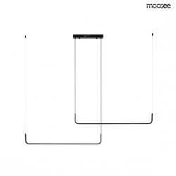 Nowoczesna Lampa Wisząca Czarna Minimalistyczna LED SHAPE DUO MSE010100329 MOOSEE