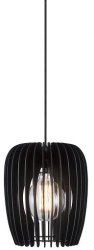 DREWNIANA LAMPA WISZĄCA DSIGN LAMPA WISZĄCA NORDLUX TRIBECA 46423003 CZARNA