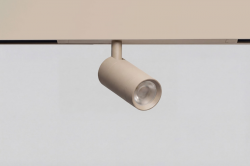 Reflektor LED beżowy regulowany do systemu szynowego magnetycznego Azzardo BETA OPTICA 230V TRACK MAGNETIC 7W 3000K AZ7357