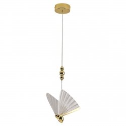 Dekoracyjna złota lampa wisząca LED CCT motyl glamour MARIPOSA LP-1715/1P Light Prestige