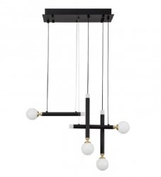 DESIGNERSKA LAMPA WISZĄCA LUCES EXCLUSIVAS UNION LE41811 CZARNA LAMPA DEKORACYJNA