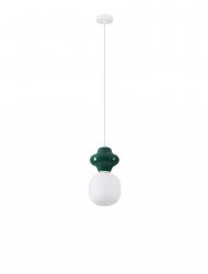 Designerska Lampa Wisząca z Ceramiki w Kolorze Niebieskim Luces Exclusivas VILROSA LE44554