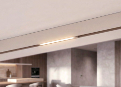 Beżowa oprawa liniowa LED do systemu szynowego magnetycznego Azzardo BETA SAGA 230V TRACK MAGNETIC 18W 3000K AZ7353