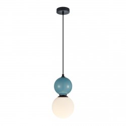 Lampa wisząca Italux Mastal PND-36603-1S-BK-BLU Czarny Niebieski