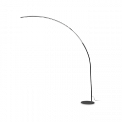 Czarna Lampa Podłogowa Nowoczesna Łuk LED COMET 304168 IDEAL LUX