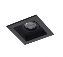 Nowoczesna oprawa podtynkowa kwardratowa czarna MINORKA AZ4142 Azzardo