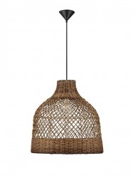 Lampa wisząca rattanowa boho rustykalna industrialna nad stół do salonu sypialni ściemnialna Luces Exclusivas 9586657