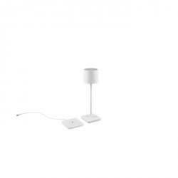 Lampka Stołowa Przenośna Akumulatorowa Biała LED FERNANDEZ R54096131 RL