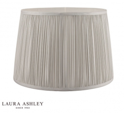 Klosz Abażur 35cm LAURA ASHLEY Hemsley Pleated Silk Silver DAR LIGHTING LA3756305-Q (Abażur- Bez Podstawy)
