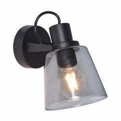 Kinkiet ścienny łazienkowy IP44 smoked glass  czarny S230827401 BADOSA Zuma line