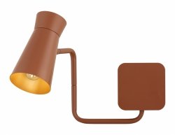 Designerski kinkiet w kolorze terakoty nowoczesny regulowany wysięgnik klasyczny minimalistyczny LORD 8882 Argon 