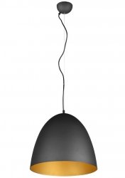 Lampa Wisząca Aluminiowa Kopuła Czarno Złota TILDA R30661908 RL