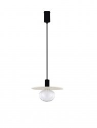 Lampa wisząca z betonu szklany klosz ASUNTA LE44656 Luces Exlusivas