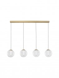 Dekoracyjna złota lampa wisząca LED szklane kule HUALMAY LE44833 Luces Exclusivas