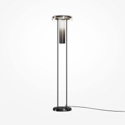 Lampa podłogowa 125cm czarna szklana designerska dekoracyjna do salonu Ikebana MOD463FL-L24B3K Maytoni