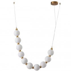 Lampa wisząca CORALLI LED biały matowy mosiądz DP0228-L310