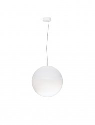 Klasyczna lampa wisząca LED biała szklana kula minimalistyczna uniwersalna możliwość ściemniania LIVANDO LE45181 Luces Exclusivas