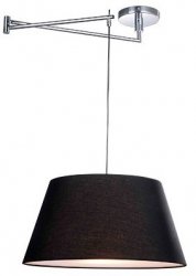 LAMPA WISZĄCA AZZARDO NATALIA AZ1924+AZ2590 CZARNA NOWOCZESNA