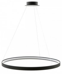 ZUMA LINE CIRCLE Lampa Wisząca Czarny Ring 110cm LA0722/1-BK CZARNY PIERŚCIEŃ LED