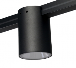 Czarna oprawa tuba LED do systemu szynowego magnetycznego Azzardo TRACK IP65 FERNA 16W 3000K BLACK AZ6956