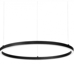 NOWOCZESNA LAMPA WISZĄCA OKRĄG RING LED CZARNA IDEAL LUX 304427 ORACLE SLIM SP D90 ROUND 3000K DALI 