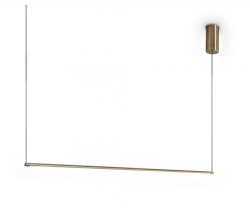 Nowoczesna lampa wisząca LED złota listwa minimalistyczna klasyczna salonowa nad stół Essence 371795 IDEAL LUX