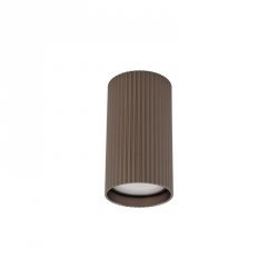 Klasyczna oprawa sufitowa brązowa tuba wykończona ryflowaniem minimalistyczna uniwersalna 10cm TUNE 11027 TK-Lighting