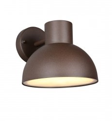 Kinkiet zewnętrzny kolor rdzawy aluminiowy półokrągły klosz minimalistyczny klasyczny uniwersalny ELBE IP44 262360124 Trio