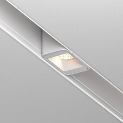Ścieżka świetlna lampa szynowa LED kwadrat aluminium biała Points MAYTONI TR100-2-2W3K-S-W