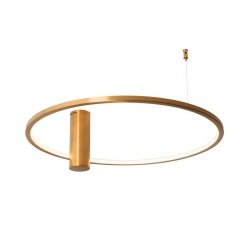 Złoty Plafon Sufitowy LED Okrąg QUEEN C0239 MAXLIGHT