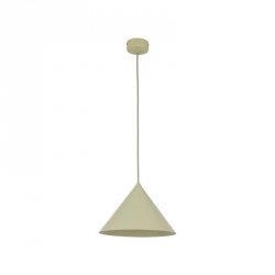 Lampa wisząca stożkowy klosz w pistacjowym kolorze do designerskich art deco wnętrz CONO M 11418 TK-LIGHTING