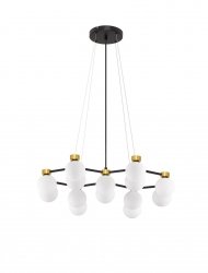 Designerska lampa wisząca nowoczesna art deco szklane klosze kule CAMINOS LE44544 Luces Exlusivas