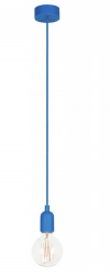 Nowoczesna minimalistyczna lampa wisząca niebieski pojedynczy zwis na żarówkę E27 SILICONE BLUE 6402 Nowodvorski Lighting