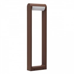 Zewnętrzna lampa ogrodowa stojąca LED słupek 60cm w modnym kolorze corten Azzardo FRAME 60 AZ6631 12W 3000K