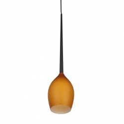 Busztynowa lampa wisząca szklany klosz Izza Azzardo AZ1221 nad stół wyspę