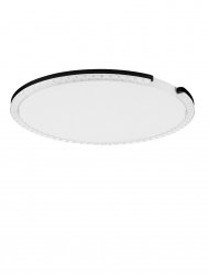 Nowoczesny plafon lampa sufitowa LED czarny okrąg uniwersalny minimalistyczny ściemnialny Luces Exclusivas 9030965