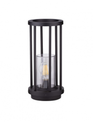 Słupek ogrodowy czarny niski nowoczesny minimalistyczny uniwersalny OJEDA LE73634 Luces Exlusivas