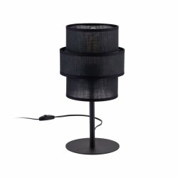 Dekoracyjna lampka stołowa nocna w stylu boho dekoracyjny podwójny czarny abażur do salonu jadalni sypialni CALISTO 5895 TK-Lighting
