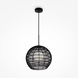 Lampa wisząca designerska nowoczesna metalowa czarna nad stół do jadalni do salonu ozdobna Cane MAYTONI MOD204PL-01B1