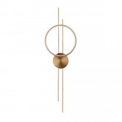 Lampa ścienna kinkiet LED listwy okrąg metalowy złoty nowoczesny designerski dekoracyjny ECLIPTICA ST-DL8532 Step Into Design