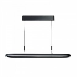 Lampa wisząca czarna LED owalny ring nowoczesna minimalistyczna 150cm LAYLA DIMM AZ6758 Azzardo