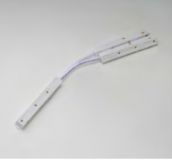 Złącze T elektryczne białe do szynoprzewodu magnetycznego jedno/dwufazowego Azzardo ALFA TRACK MAGNETIC52 48V ELECTRICAL CONNECTOR T WH AZ6699